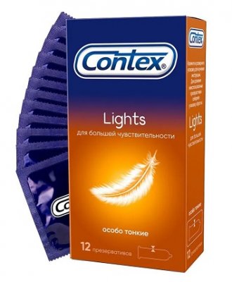 Купить контекс презервативы lights особо тонкие №12 (авк полифарм, соединенное королевство) в Кстово