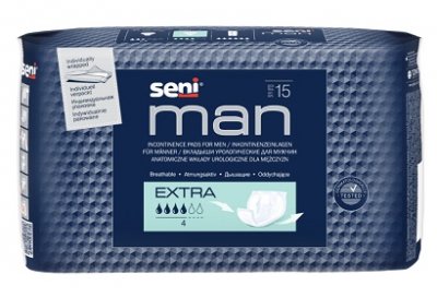 Купить seni men (сени мэн) вкладыши урологические для мужчин экстра 15шт в Кстово
