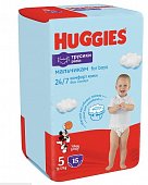 Купить huggies (хаггис) подгузники-трусы для мальчиков 5 12-17кг 15шт в Кстово