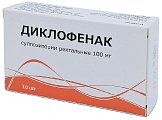 Купить диклофенак, суппозитории ректальные 100мг, 10шт в Кстово