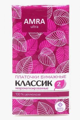 Купить amra (амра) платочки бумажные, 10 шт в Кстово