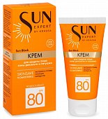 Купить krassa (красса) sun expert крем для защиты лица зоны декольте и татуажа spf80 sun block 50 мл в Кстово