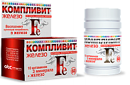 Купить компливит железо, таблетки, покрытые оболочкой 525мг, 60 шт бад в Кстово