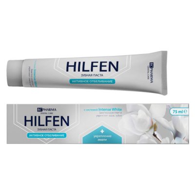 Купить хилфен (hilfen) bc pharma зубная паста активное отбеливание, 75мл в Кстово