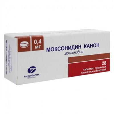 Купить моксонидин-канон, таблетки, покрытые пленочной оболочкой 0,4мг, 28 шт в Кстово