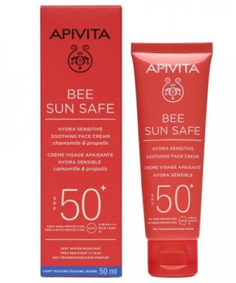 Купить apivita (апивита) крем для чувствительной кожи лица солнцезащитный успокаивающий, spf50 50мл в Кстово