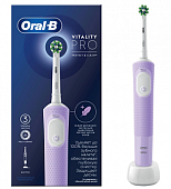 Купить oral-b (орал-би) электрическая зубная щетка vitality pro d103.413.3 тип 3708 с зарядным устройством, тип 3757, сиреневый в Кстово