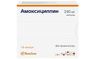 Купить амоксициллин, капсулы 250мг, 16 шт в Кстово
