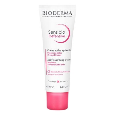 Купить bioderma sensibio defensive (биодерма сенсибио) крем для чувствительной кожи лица и шеи легкий 40мл в Кстово