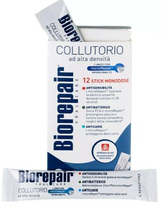 Купить биорепейр (biorepair) ополаскиватель для полости рта 4-экшн антибактериальный, 12мл 12 шт в Кстово