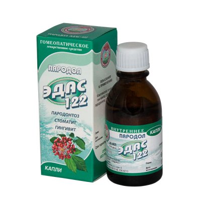 Купить эдас-122 пародол (пародонтоз), капли для приема внутрь гомеопатические, 25мл в Кстово