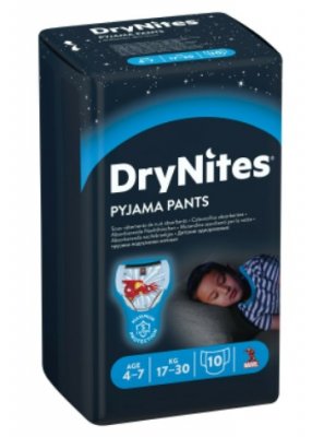 Купить huggies drynites (драйнайтс) трусики одноразовые ночные для мальчиков 4-7 лет, 10 шт в Кстово