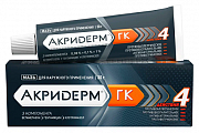 Купить акридерм гк, мазь для наружного применения 0,05%+0,1%+1%, туба 30г в Кстово
