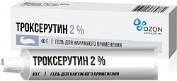 Купить троксерутин, гель для наружного применения 2%, 40г в Кстово