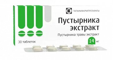 Пустырник экстракт, таблетки 14мг, 30 шт