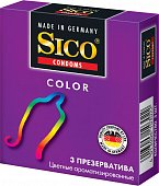 Купить sico (сико) презервативы color цветные 3шт в Кстово