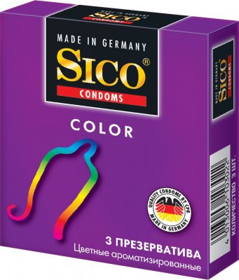 Купить sico (сико) презервативы color цветные 3шт в Кстово
