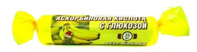 Купить аскорбиновая кислота с глюкозой гленвитол таблетки со вкусом банана 3г, 10 шт бад в Кстово