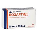 Купить лозаргид, таблетки покрытые пленочной оболочкой 25мг+100мг, 30 шт в Кстово