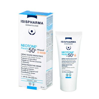 Купить isispharma (исис фарма) neotone prevent крем тонирующий защитный от пигментных пятен 30мл spf50+ в Кстово