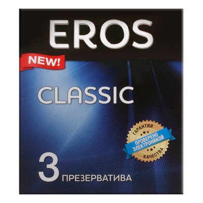Купить eros (эрос) презервативы классик 3шт в Кстово