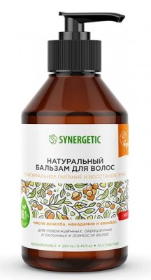 Купить синергетик (synergetic) бальзам для волос натуральный питание и восстановление, 250мл в Кстово