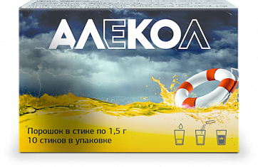 Алекол порошок, стик 1,5г, 10 шт БАД