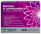 Купить витамир витекс и цимицифуга комплекс с витамином д3, таблетки, покрытые оболочкой массой 165мг 30шт бад в Кстово