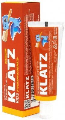 Купить klatz (клатц) зубная паста для детей 5-11лет карамель без фтора, 40мл в Кстово