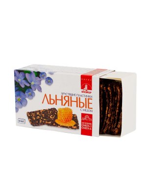 Купить льняные хрустящие пластинки биокор с медом 3,5г 30 шт бад в Кстово