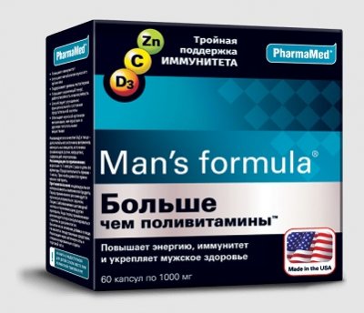 Купить man's formula (мен-с формула) больше чем поливитамины, капсулы, 60 шт бад в Кстово