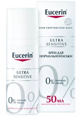 Купить eucerin ultrasensitive (эуцерин) крем для лица для чувствительной, нормальной и комбинированной кожи успокаивающий 50 мл в Кстово