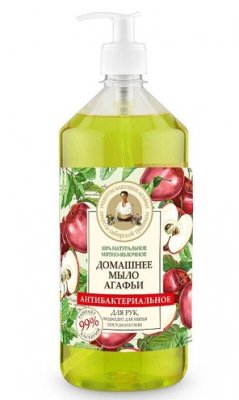 Купить бабушка агафья мыло антибактериальное мятно-яблочное, 1000мл в Кстово