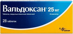 Купить вальдоксан, таблетки, покрытые пленочной оболочкой 25 мг, 28 шт в Кстово