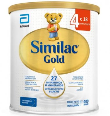 Купить симилак (similac) 4 gold сухое молочко напиток детский молочный 400г в Кстово