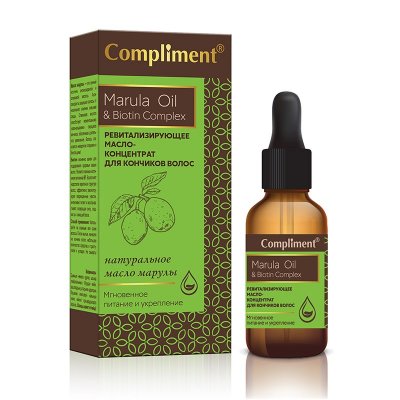 Купить compliment marula oil & biotin complex (комплимент)масло-концентрат для волос ревитализирующее, 25мл в Кстово
