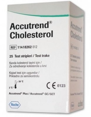 Купить тест-полоски для экспресс-анализаторов портативных аккутренд холестерин, 5 шт в Кстово