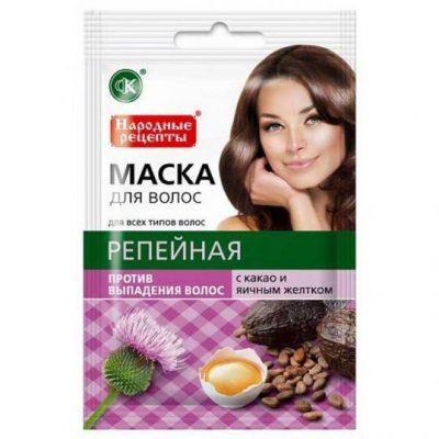 Купить фитокосметик народные рецепты маска для волос репейная против выпадения волос, 30мл в Кстово