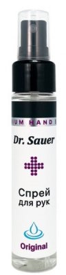 Купить dr sauer (др. сойер) спрей для рук с антибактериальным эффектом original, 80% спирта, 60 мл в Кстово