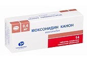 Купить моксонидин-канон, таблетки, покрытые пленочной оболочкой 0,4мг, 14 шт в Кстово