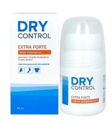 Купить dry control forte (драй контрол) экстра форте ролик от обильного потоотделения 30% 50 мл в Кстово
