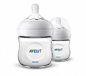 Купить avent (авент) бутылочка для кормления с рождения natural 125 мл 2шт (scf030/27) в Кстово