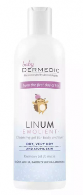 Купить dermedic linum emollient baby (дермедик) крем-гель очищающий для детей с рождения 200 мл в Кстово