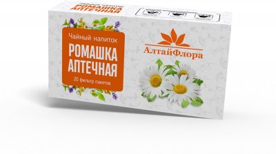 Купить ромашки аптечной цветки алтайфлора, фильтр-пакеты 1,5г, 20 шт бад в Кстово