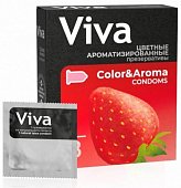 Купить viva (вива) презервативы ароматизированные цветные 3шт в Кстово