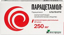 Купить парацетамол-альтфарм, суппозитории ректальные 250мг, 10 шт в Кстово