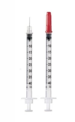 Купить шприц 1мл омникан 40 инсулиновый u-40 трехдетальный стерильный с иглой 30g (0,3х12 мм), 100 шт в Кстово