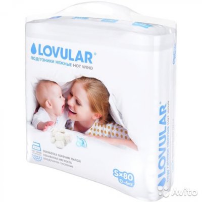 Купить lovular (ловулар) подгузники для детей hot winds s 0-6кг 80 шт в Кстово