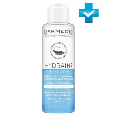 Купить dermedic hydrain3 (дермедик) мицеллярная вода для снятия макияжа с чувствительных глаз 112мл в Кстово