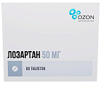 Купить лозартан, таблетки, покрытые пленочной оболочкой 50мг, 60 шт в Кстово